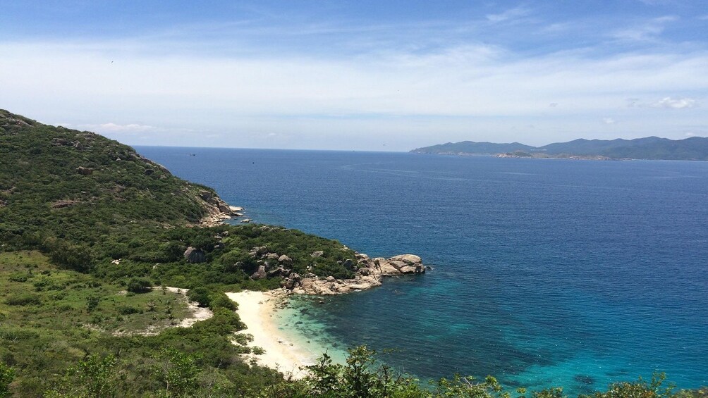 Aerial view of Nha Trang Bay from island