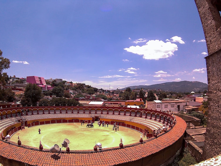 Bull fighting arena in Mexico