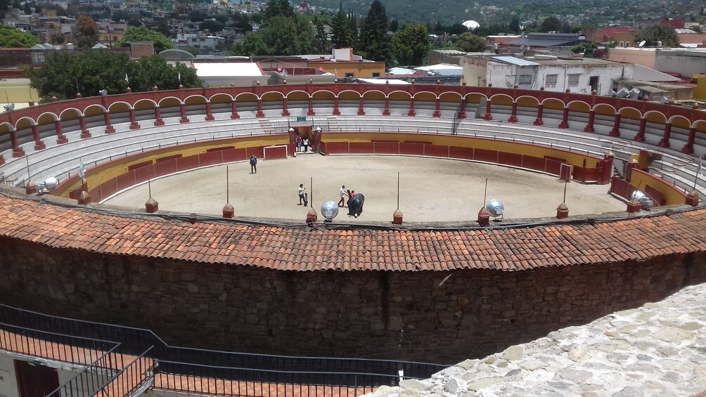 Bull fighting arena in Mexico