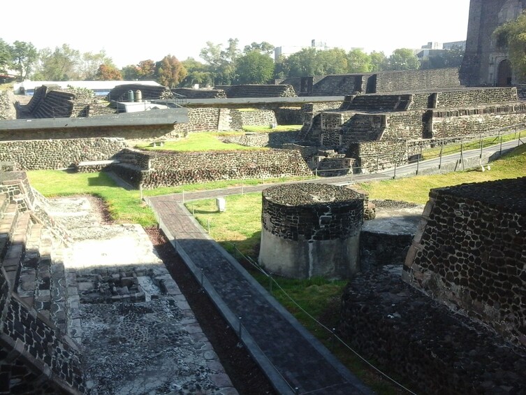 The ruins of Teotihuacan during the day