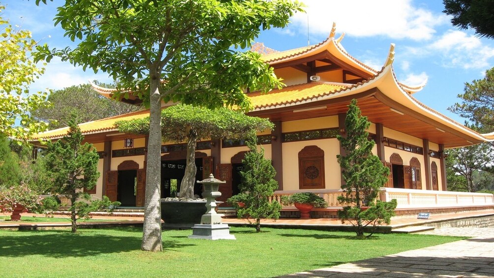 Building and garden in Da Lat city