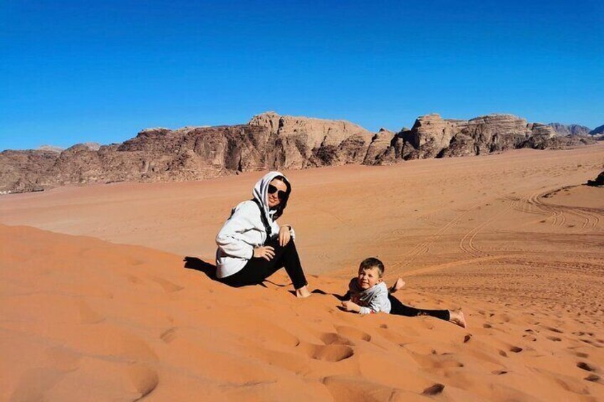 Kids love to play in the sand!