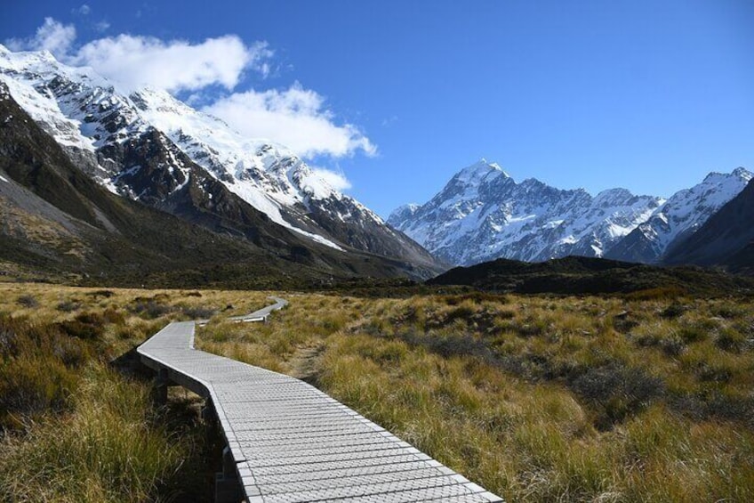 Sun is out at Mt Cook