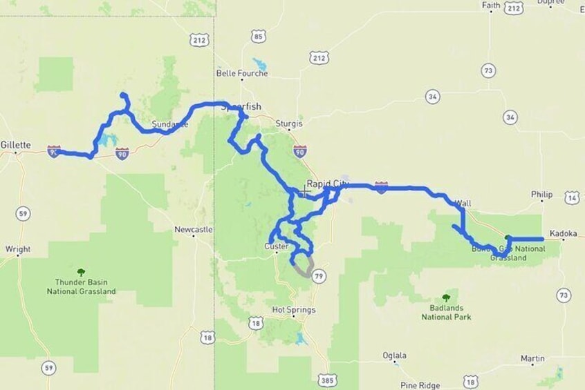 Self-Guided Audio Driving Tour in Black Hills and Mt Rushmore