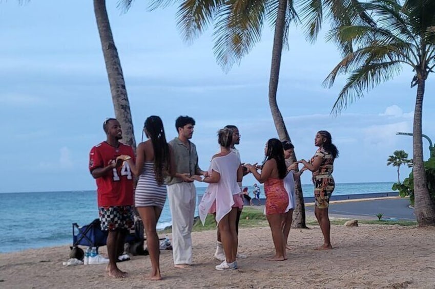 Salsa Tours PR Sunset Salsa Beach Class in San Juan, Puerto Rico 