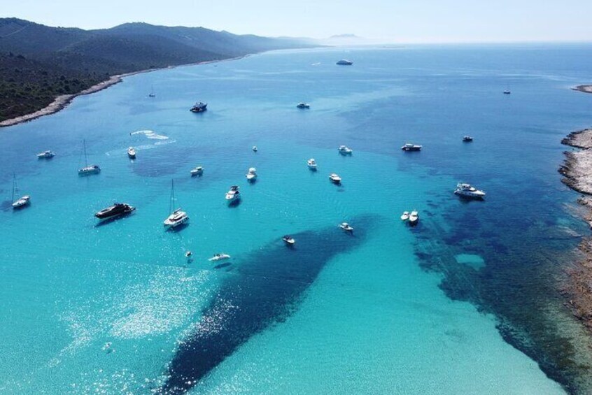 Private speedboat tour Long Island, Sakarun beach, Golubinka Cave