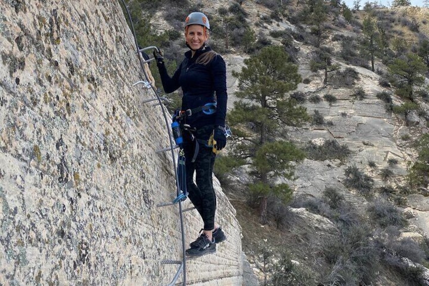 "Top of the Rock" 1000 Feet Via Ferrata(Iron Ladder), & Rappelling
