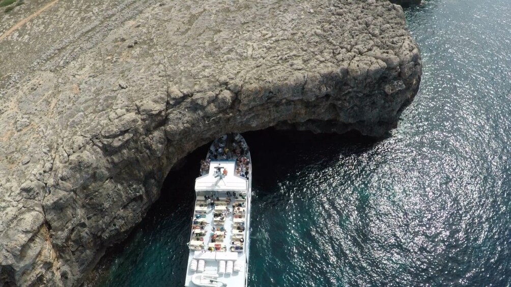 Tour boat on Menorca