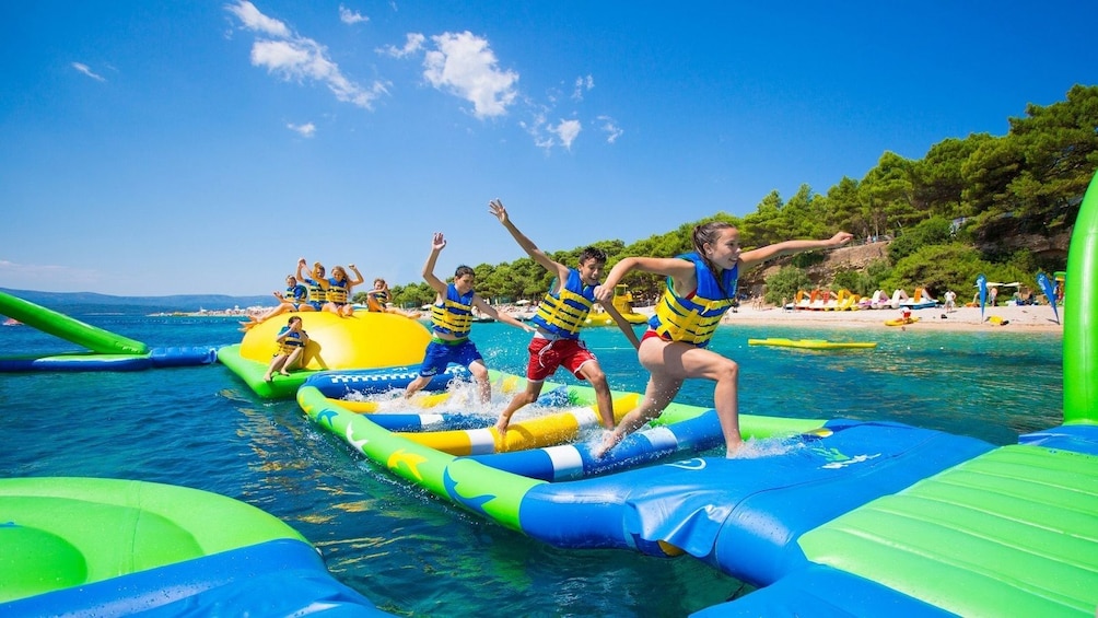Inflatable water toys on Phu Quoc 