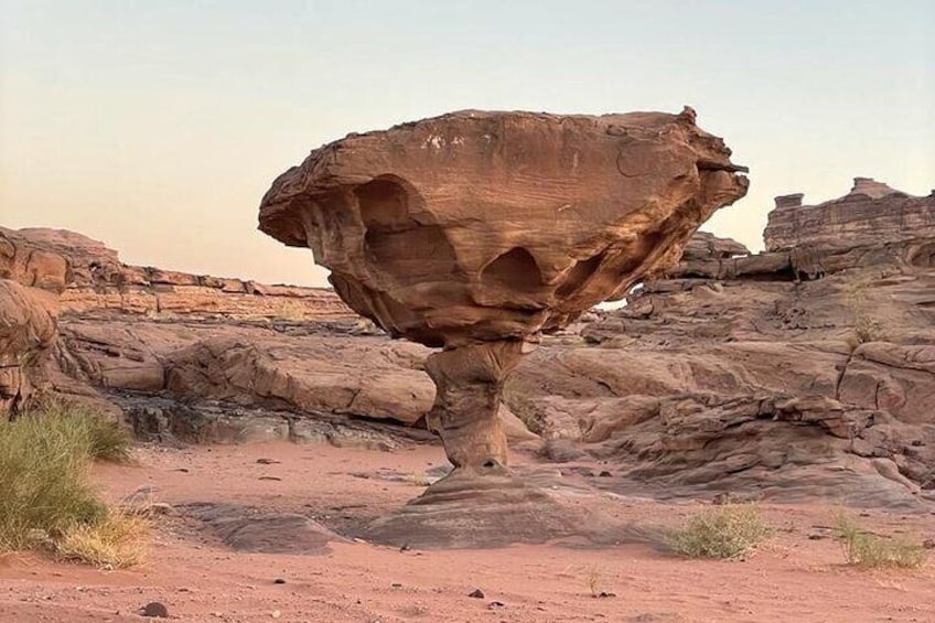 Mushroom rock at Tabuk