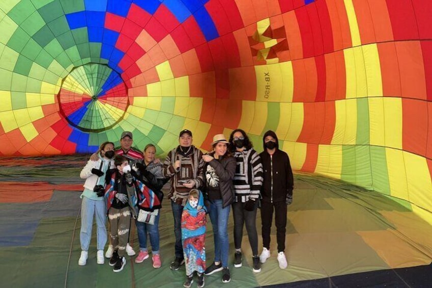 Balloon ride and Archaeological Zone of Teotihuacán