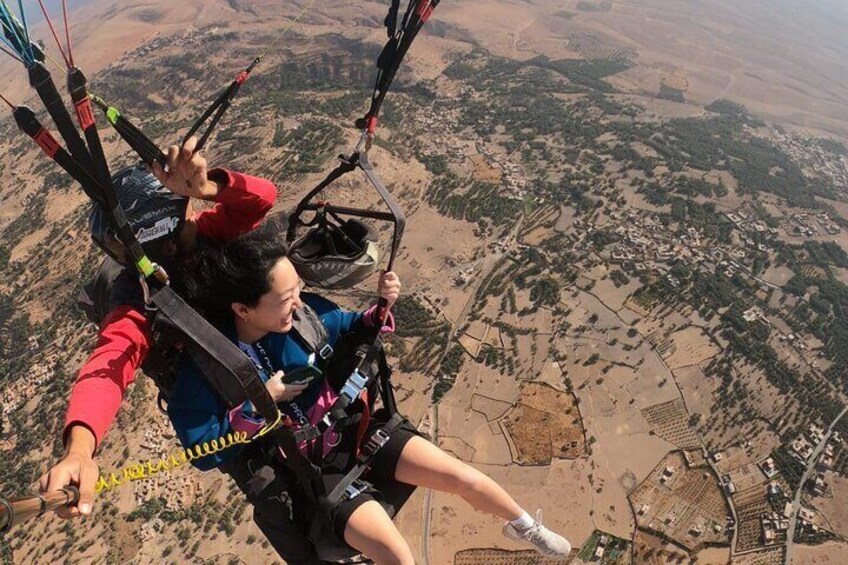 Paragliding flight in the High Atlas Marrakech