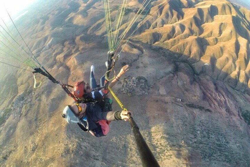 Paragliding flight in the High Atlas Marrakech