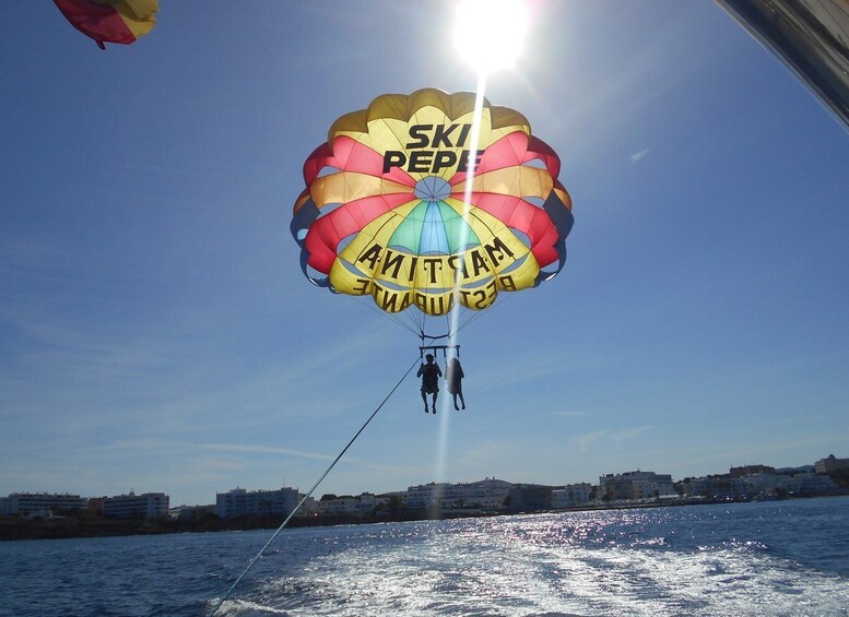 Picture 3 for Activity Santa Eulària des Riu: Parasailing Boat Cruise with Drinks