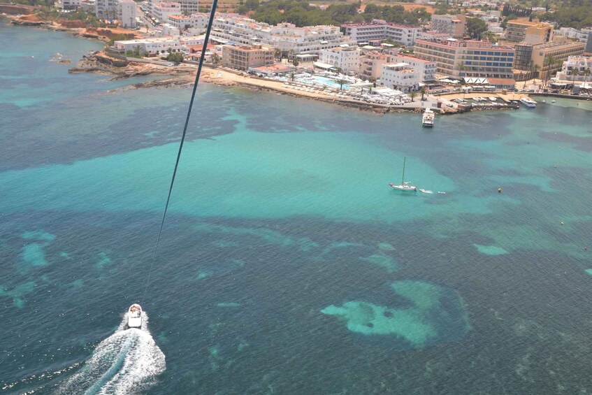 Picture 5 for Activity Santa Eulària des Riu: Parasailing Boat Cruise with Drinks