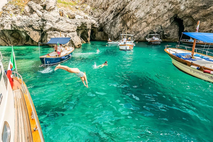 Picture 9 for Activity Sorrento: Exclusive Capri Boat Tour and Optional Blue Grotto