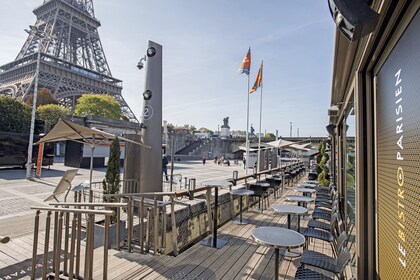 Seine River Sightseeing Cruise with Lunch or Dinner at Bistro Parisien