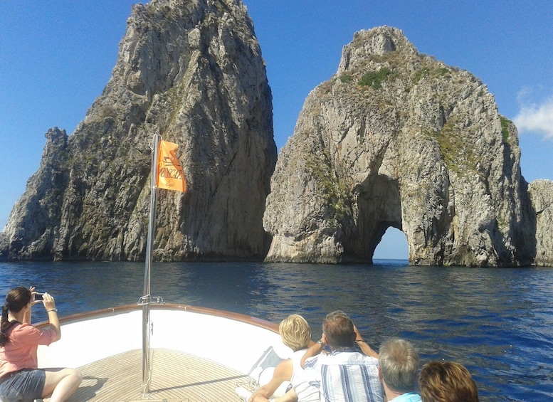 Picture 1 for Activity Capri: Boat Tour, Blue Grotto, Funicular, Lunch DIY Package