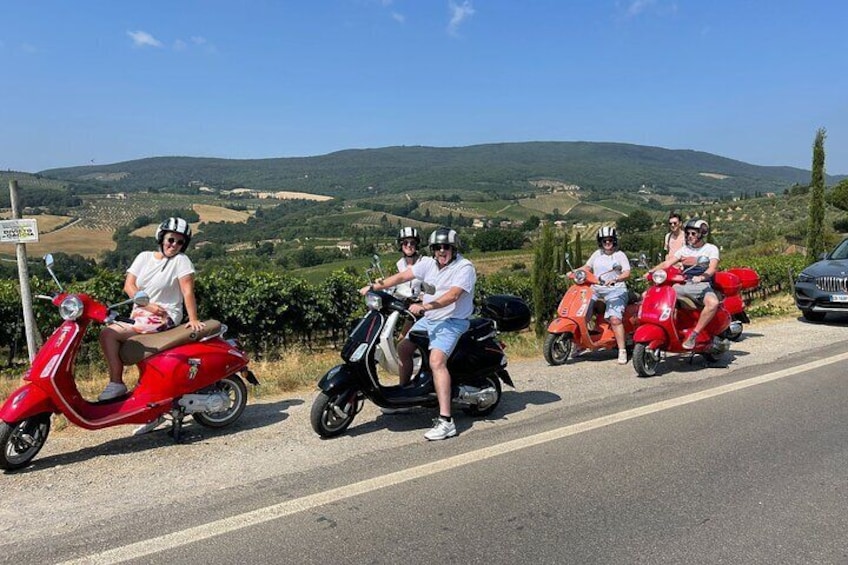 The Ultimate Chianti Vespa Tour from San Gimignano