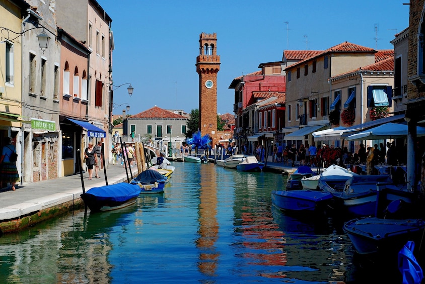 Canal and square in Murano