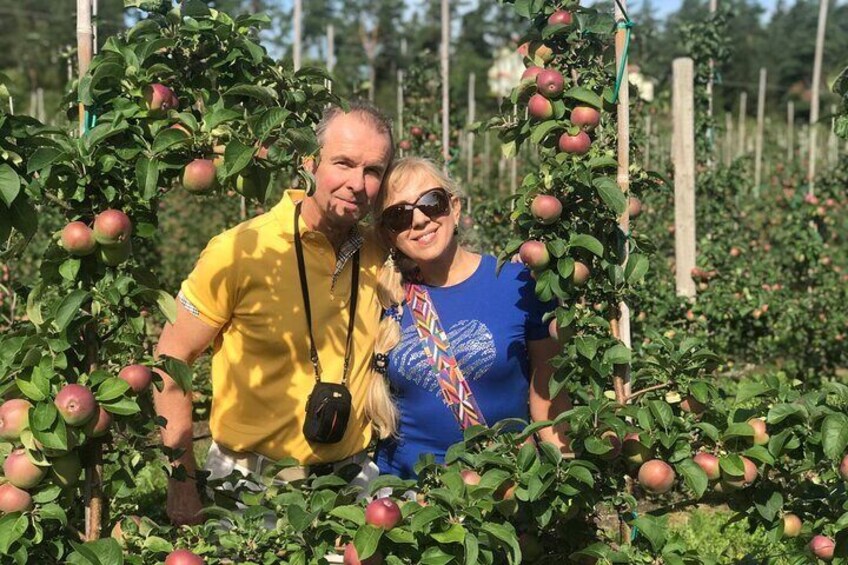 Happy visitors on Åland