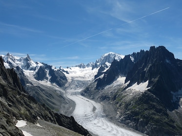Chamonix e il Monte Bianco da Ginevra