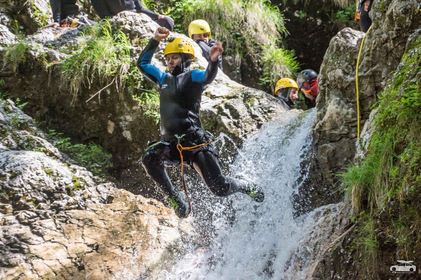Picture 2 for Activity From Bovec: Half-Day Canyoning Tour in Soča Valley