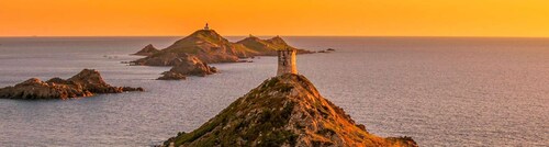 Desde Ajaccio: viaje en barco a las islas Sanguinarias con aperitivo