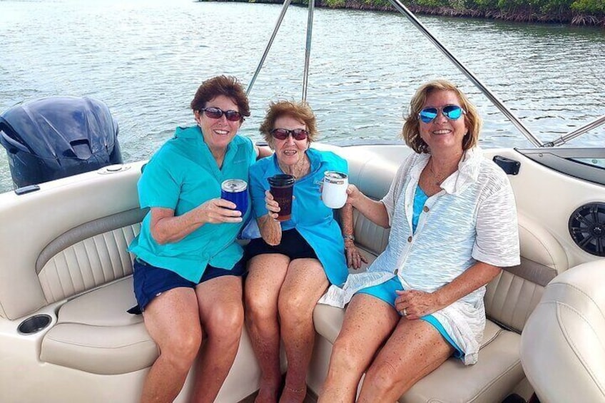 Fun with friends on the boat!