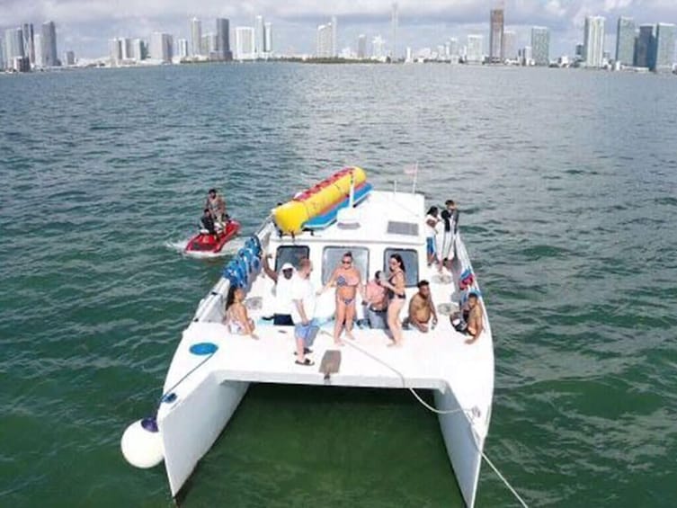 Catamaran Cruise with Jetskis, water activities in Miamis