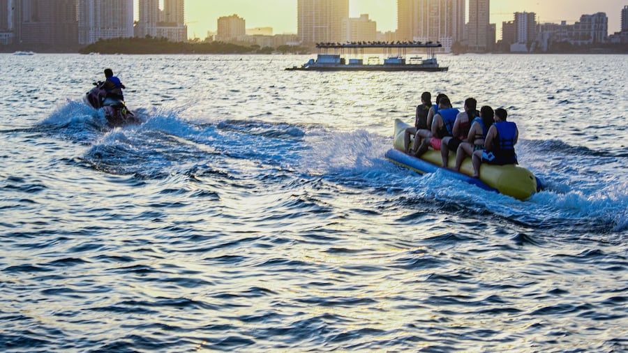 Catamaran Cruise with Jetskis, water activities in Miamis