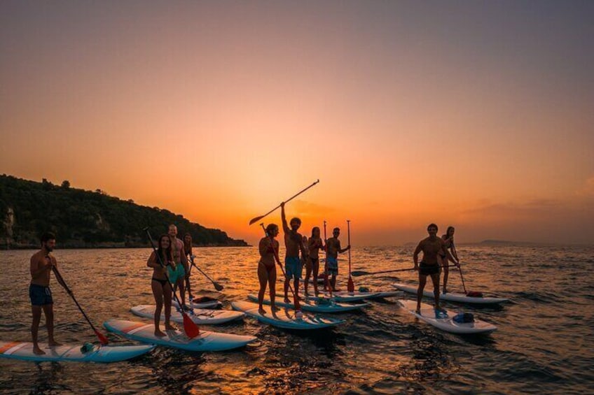 Sunset group SUP Sorrento