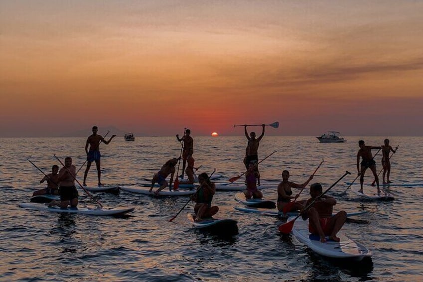 Sorrento sunset paddle boarding