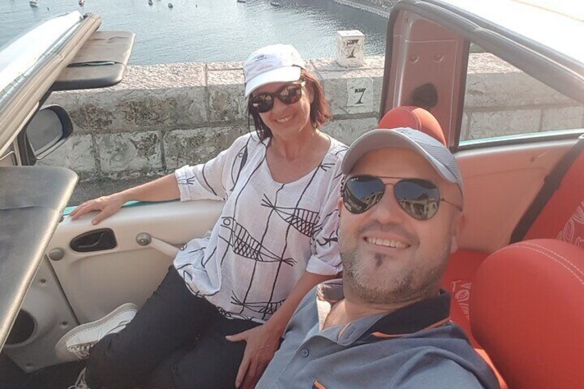 With the driver
