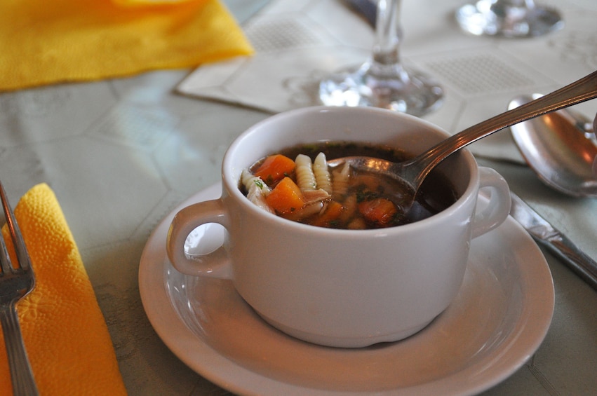Small cup of soup