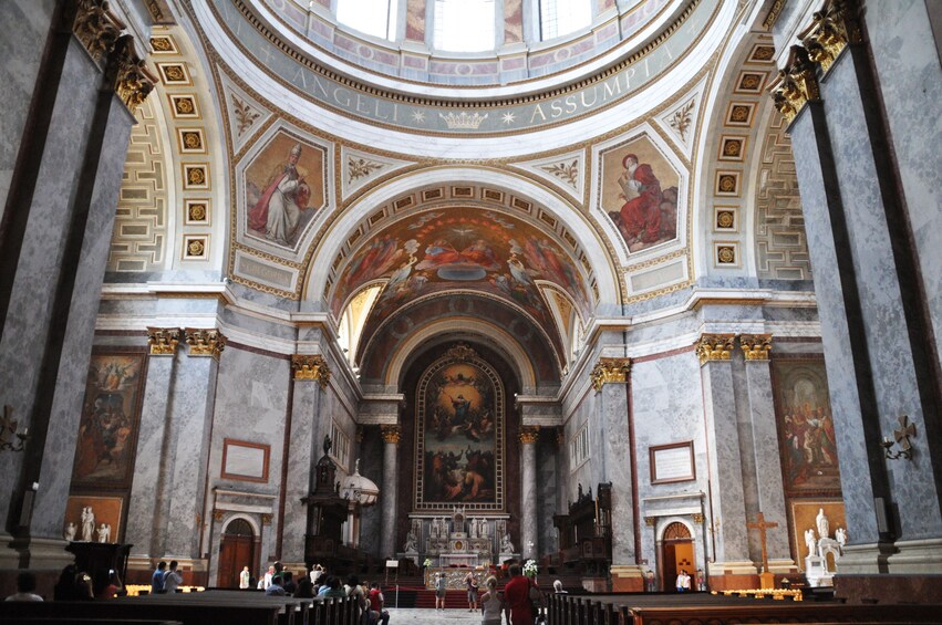 Interior of Basilica of Esztergom in Hungary