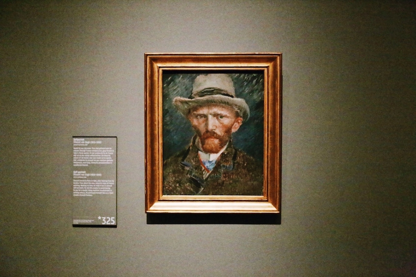 Van Gogh self portrait at the Rijksmuseum in Amsterdam