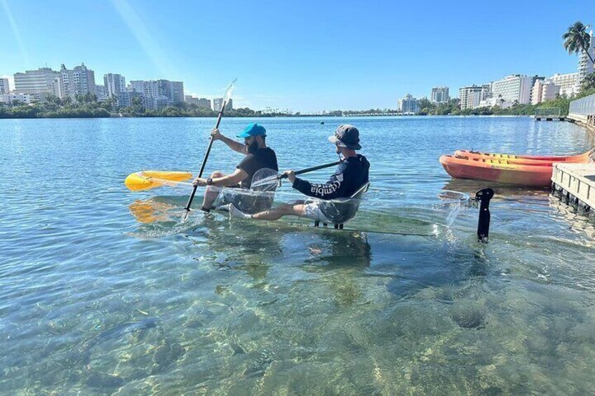 Clear LED Kayaking in Condado Lagoon