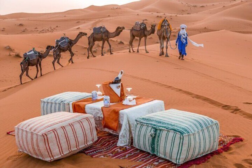 Camel Trekking & 1 Night in Merzouga Desert Camp