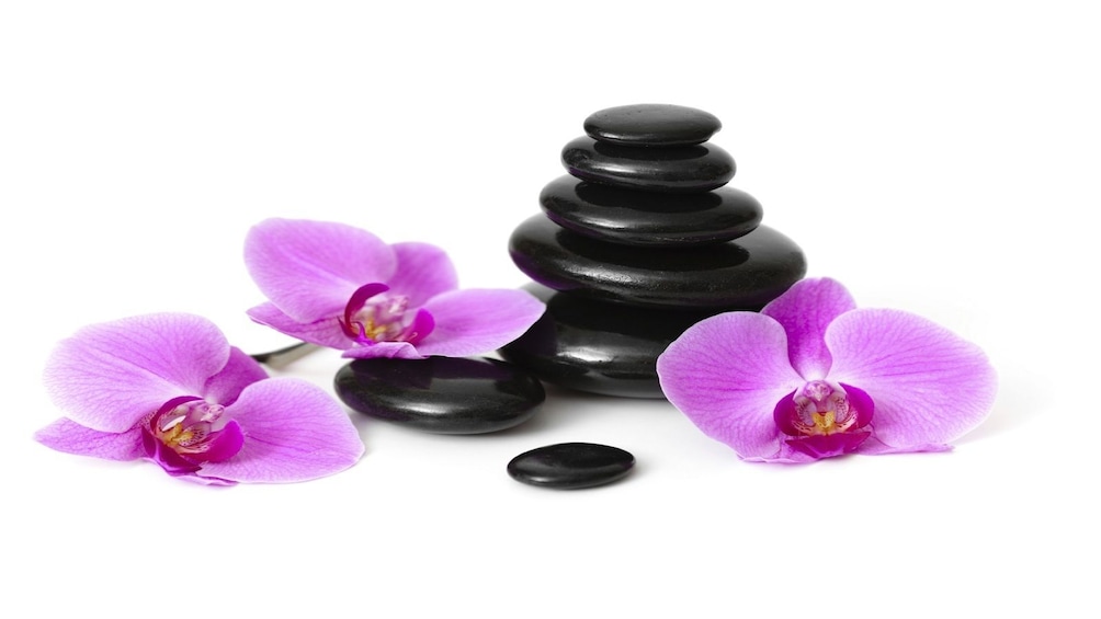 Hot stones and orchids at a spa in Ho Chi Minh city
