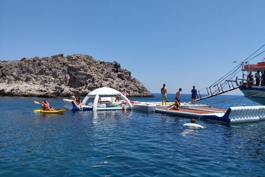 30m Wooden traditional Boat - 6.5 Hours Day Cruise in Rhodes