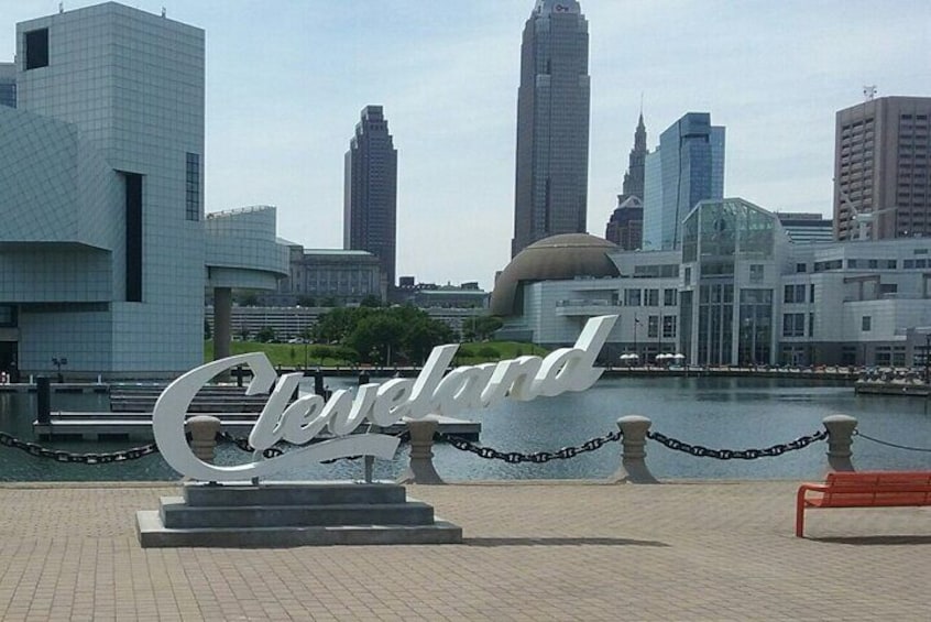 Lakefront Script Sign