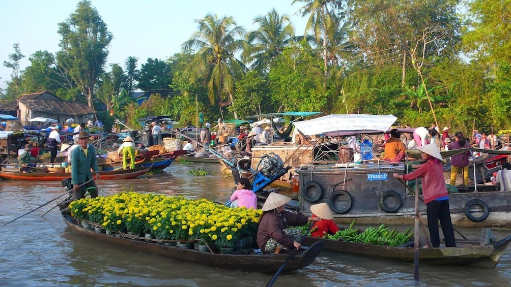 Floating Village along the Mekong Delta