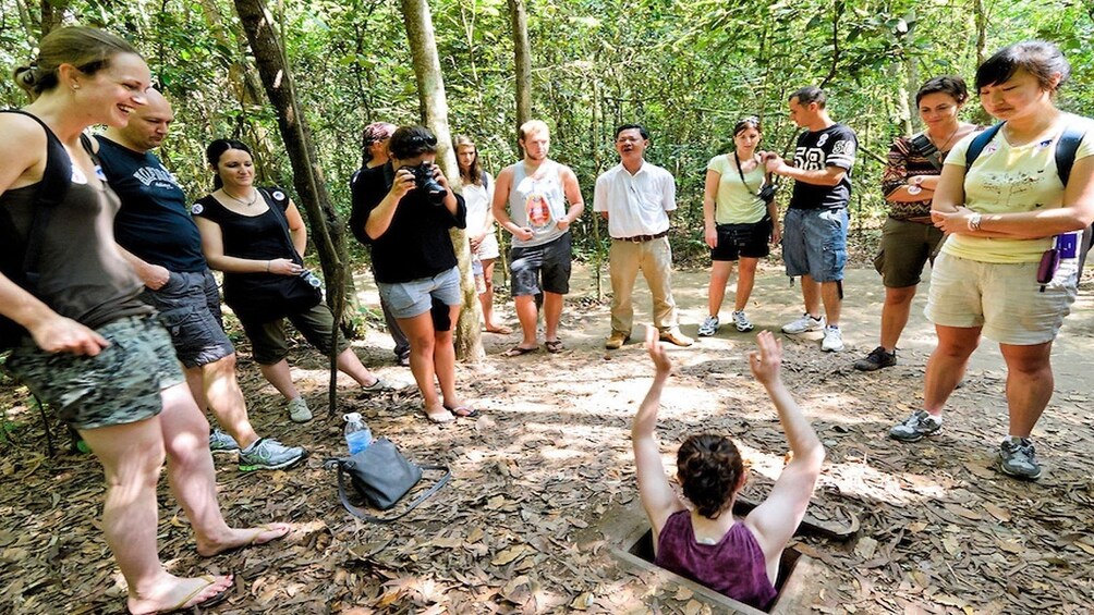 Group excursion to the Cu Chi Tunnels