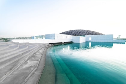 Moschea di Abu Dhabi e Museo del Louvre da Dubai con Gray Line