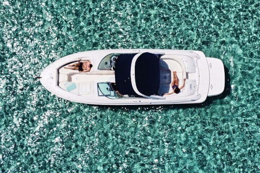 8-Hour Private Boat Rental for 10 people in Ibiza