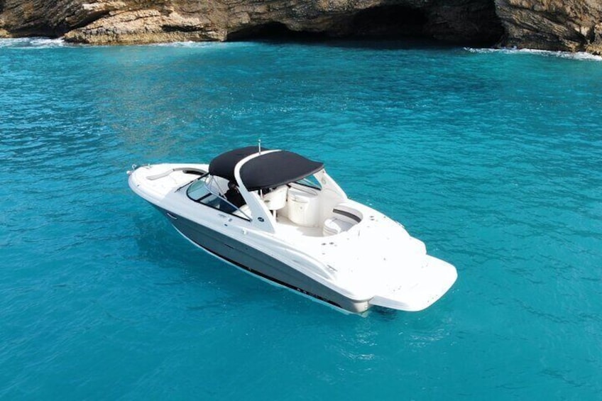 Private Boat Rental for 10 People 8 Hours Ibiza-Formentera