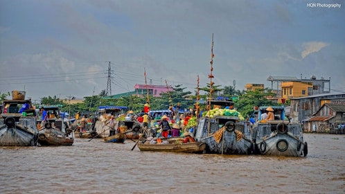 Mercado flotante de Cai Be, Ben Tre y Cho Lach