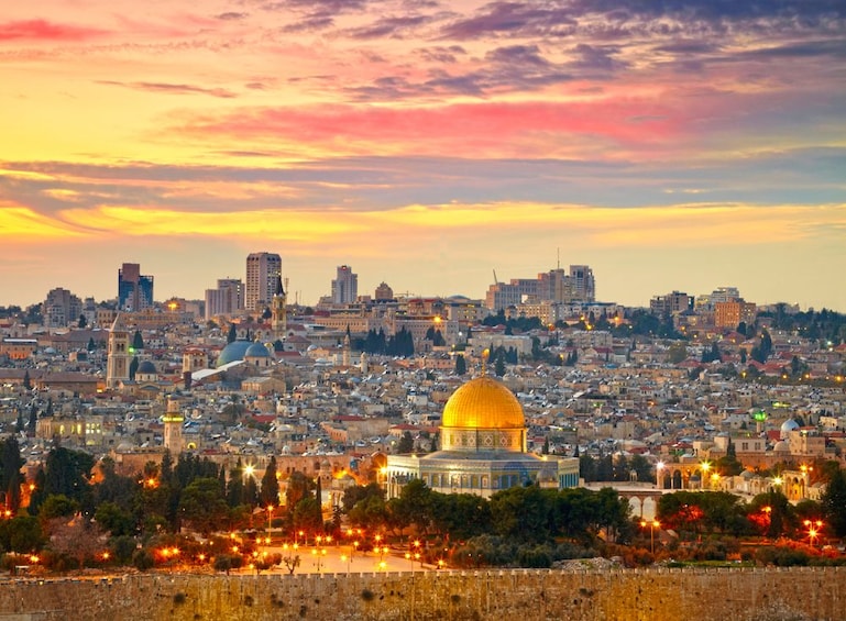 City of Jerusalem at sunset