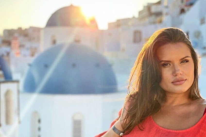 Oia, blue dome church